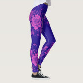 Pink Rose naadloos Leggings (Rechts)