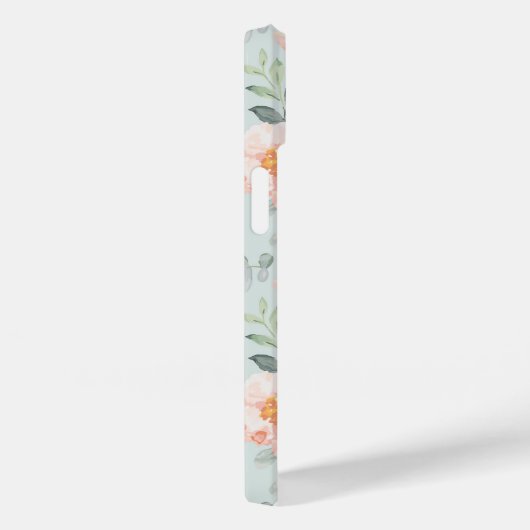 Pink Rose Pastel Garden Pattern Case-Mate iPhone Case (Achterkant / Rechts)