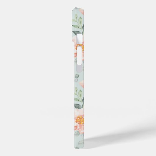 Pink Rose Pastel Garden Pattern Case-Mate iPhone Case (Achterkant / Links)