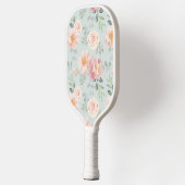 Pink Rose Pastel Garden Pattern Pickleball Paddle (Links)