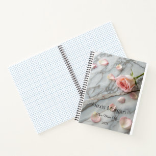 Pink Rose Petals Notitieboek