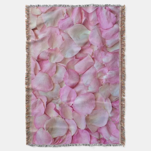 Pink Rose Petals Patroon Deken (Voorkant Verticaal)