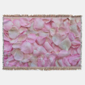 Pink Rose Petals Patroon Deken (Voorkant)