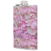 Pink Rose Petals Patroon Heupfles (Links)