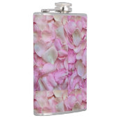 Pink Rose Petals Patroon Heupfles (Rechts)