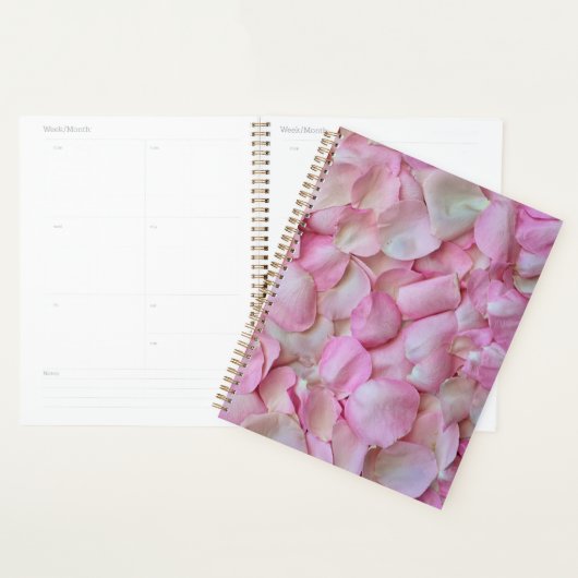 Pink Rose Petals Patroon Planner (Display)