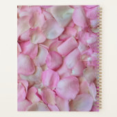 Pink Rose Petals Patroon Planner (Achterkant)