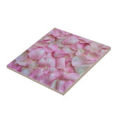 Pink Rose Petals Patroon Tegeltje (Zijkant)