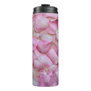 Pink Rose Petals Patroon Thermosbeker