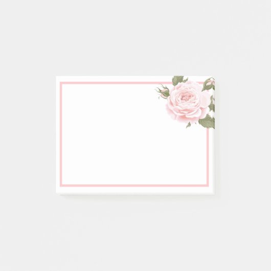 Pink Rose Post-it-Notes Post-it® Notes (Voorkant)