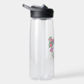 Pink Rose Ribbon 70th Birthday Waterfles (Rechts)