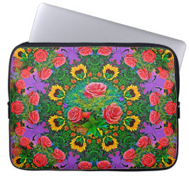 Pink Rose Rings 4 Laptop Sleeve