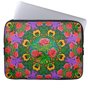 Pink Rose Rings 4 Laptop Sleeve