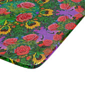 Pink Rose Rings 4 Snijplank (Hoek)