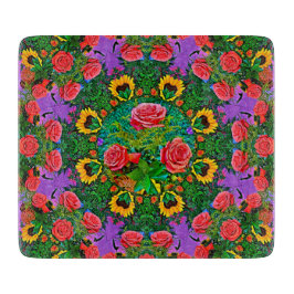 Pink Rose Rings 4 Snijplank