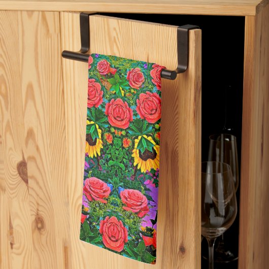 Pink Rose Rings 4 Theedoek (Derde Gevouwen)