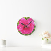 Pink Rose Ronde Klok (Huis)