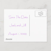 Pink Rose, Save the Date Briefkaart (Achterkant)