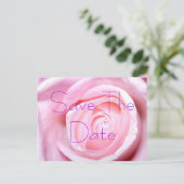 Pink Rose, Save the Date Briefkaart (Staand voorkant)