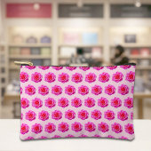 Pink Rose Seamless Pattern Pouch Etui