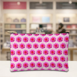 Pink Rose Seamless Pattern Pouch Etui