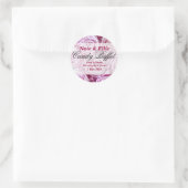 PInk Rose Snoep Buffet Sticker (Tas)