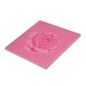 Pink rose tegeltje (Zijkant)