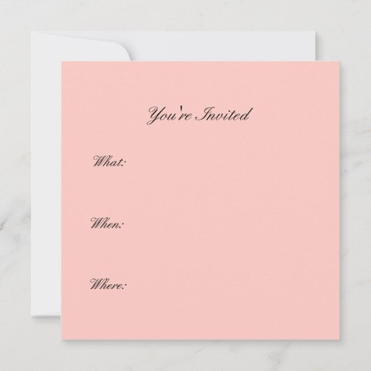 Pink Rose Uitnodigingen (Achterkant)