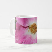 Pink Rose Up-close Koffiemok (Voorkant links)