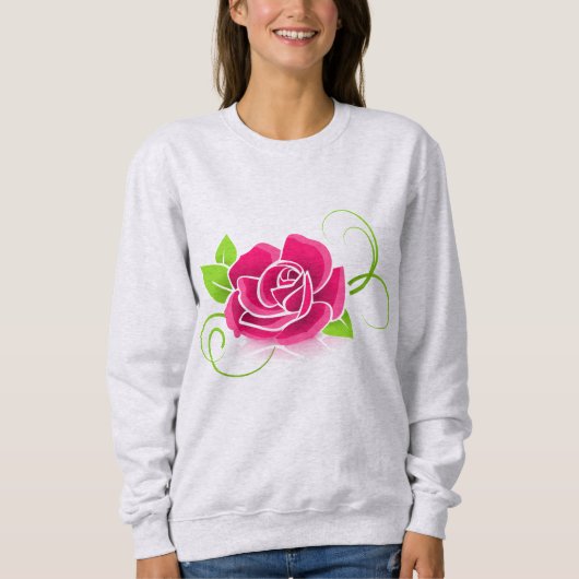 PINK ROSE VROUWEN T-Shirts (Voorkant)