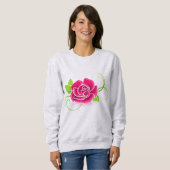 PINK ROSE VROUWEN T-Shirts (Voorkant volledig)