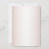 Pink Rose Watercolor Wedding Rehearsal Dinner Kaart (Achterkant)