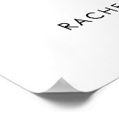 Pink Rose Waterverf Welkom Trouwbord Chic Poster (Hoek)