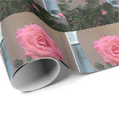 Pink Rose Wrapping Paper van HAS Jewels Cadeaupapier (Rol Hoek)