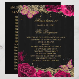 Pink Roses 18 Candles and Rozen Ceremony Programma
