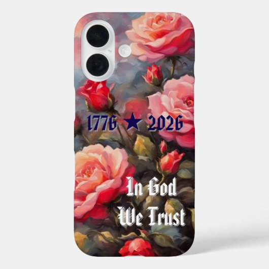 Pink Roses 250th Birthday iPhone / iPad case (Achterkant)