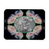 Pink Roses Abstract Lijst Uw foto toevoegen Magneet (Horizontaal)