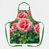 Pink Roses Apron Schort (Voorkant)