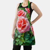 Pink Roses Apron Schort (Insitu)