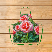 Pink Roses Apron Schort