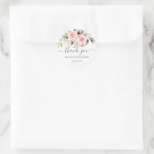 Pink Roses Baby shower Dank u voor Stickers (Tas)
