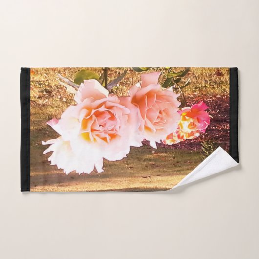 PINK ROSES BATH TOWEL SET BAD HANDDOEK (Handdoek)