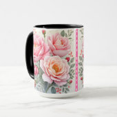 Pink Roses Beautiful Luxury Popular Collection Mok (Voorkant links)