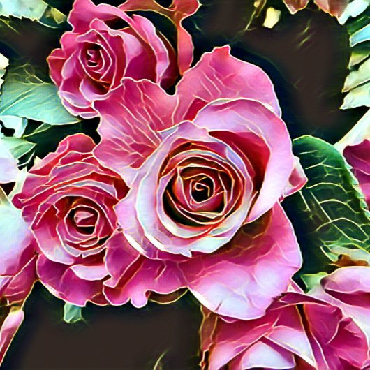 PINK ROSES CADEAUPAPIER