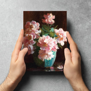 Pink Roses Charles Courtney Curran Briefkaart