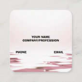 PINK ROSES CONTACTKAARTJE (Achterkant)