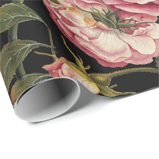 PINK ROSES EN GEEL BUTTERFLIES CADEAUPAPIER (Rol Hoek)