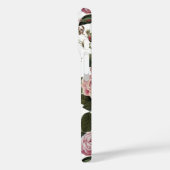 PINK ROSES EN GEEL BUTTERFLIES White Floral Case-Mate iPhone Case (Achterkant / Links)