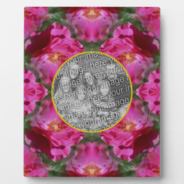 Pink Roses Floral Abstract Uw foto toevoegen Fotoplaat