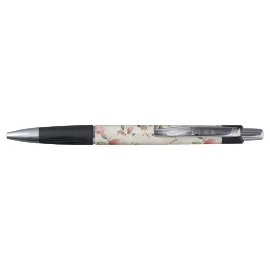 Pink Roses Floral  Pen (Achterkant)